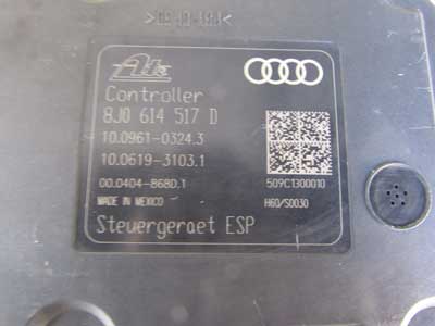 Audi TT Mk2 8J OEM ESP ABS Anti Lock Brake Control Module Unit and Pump 8J0614517D 2008 2009 2010 20117